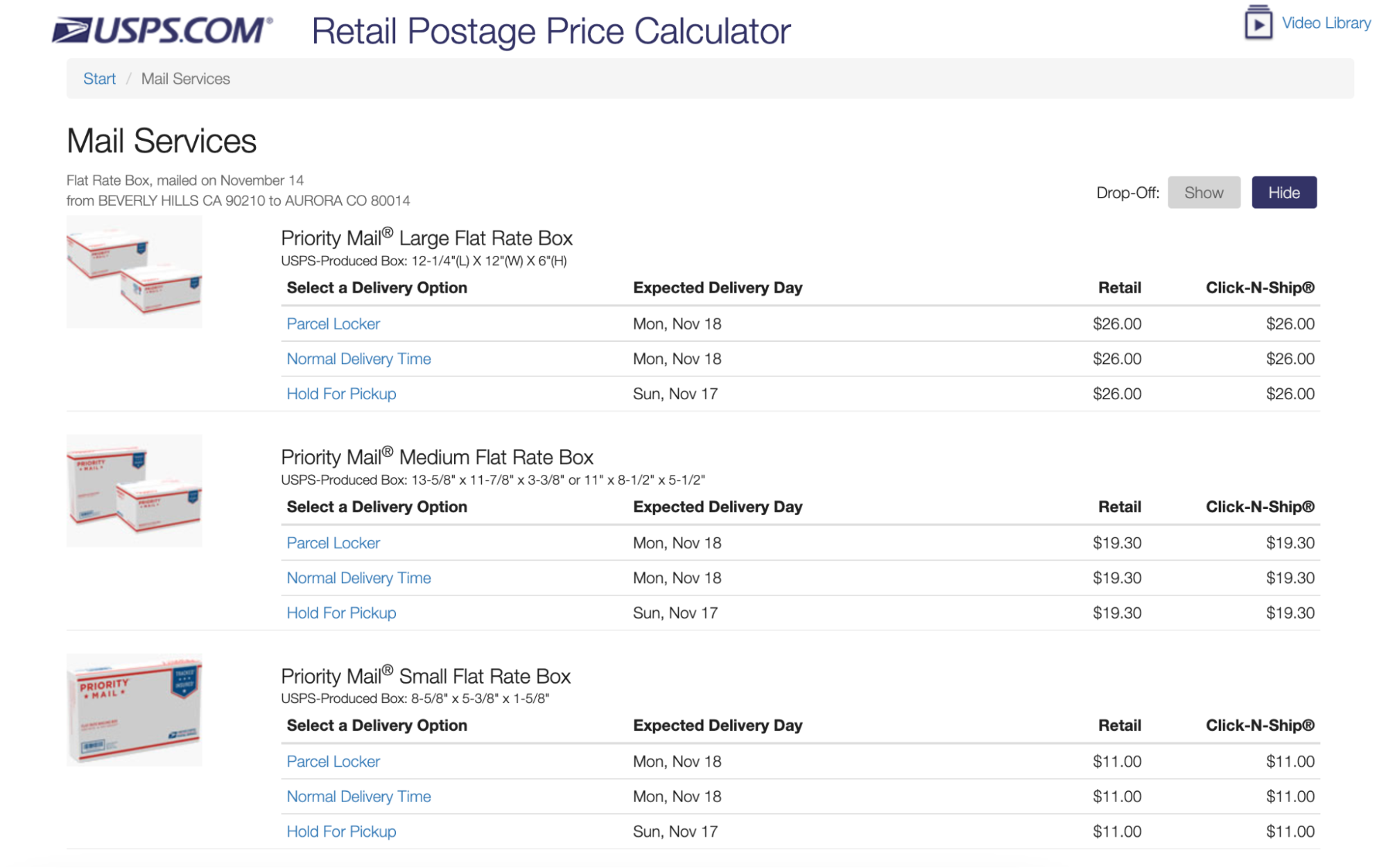 The Ultimate Guide to ... Books: Choosing the Right Carrier in 2025 - ... Cost breakdown to ship an item from Los Angeles to Denver using a USPS <a href=