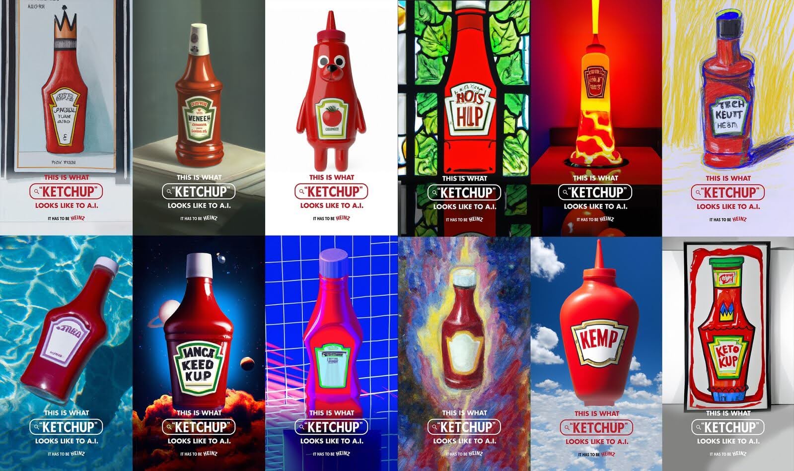 Heinz DALL-E 2-generated campaign.